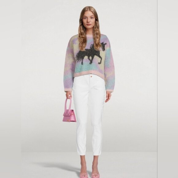 PAIGE Flaunt Bombshell Ankle Skinny Jeans Blanchette White Denim Curvy Fit - Picture 3 of 17